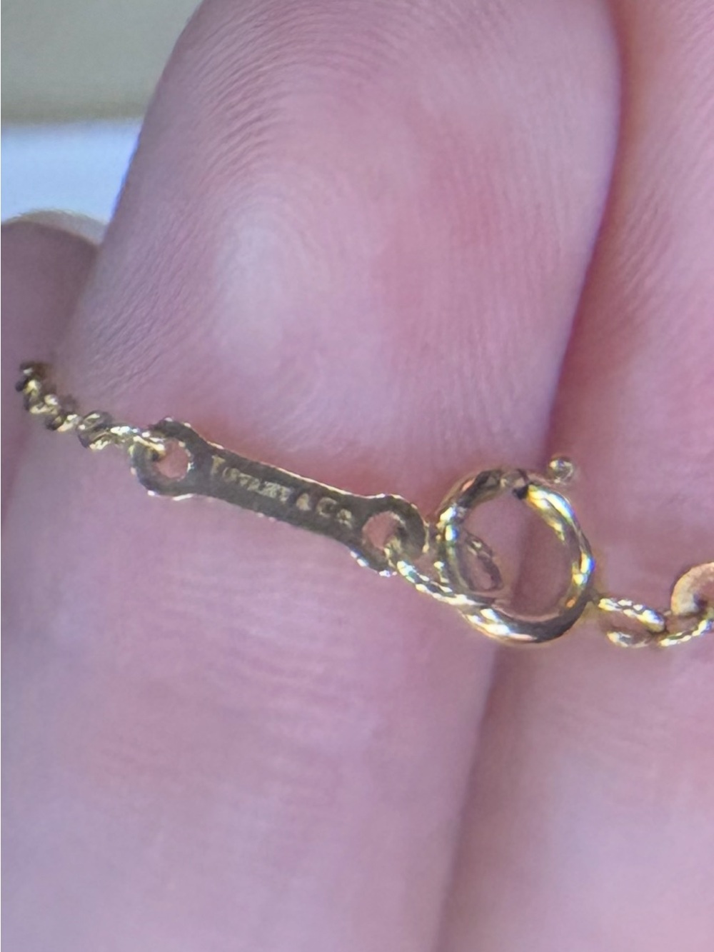 Tiffany & Co. Elsa Peretti Diamonds by the Yard 18k Gold Necklace - Picture 3 of 7